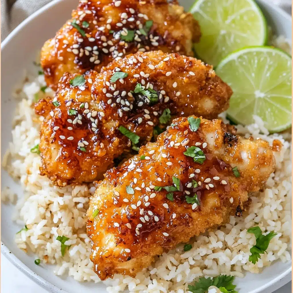 Baked Crunchy Hot Honey Chicken Recipe - Recipe Image