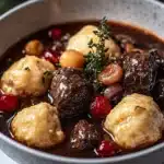 French-Style Beef Stew with Red Wine and Vegetables Recipe