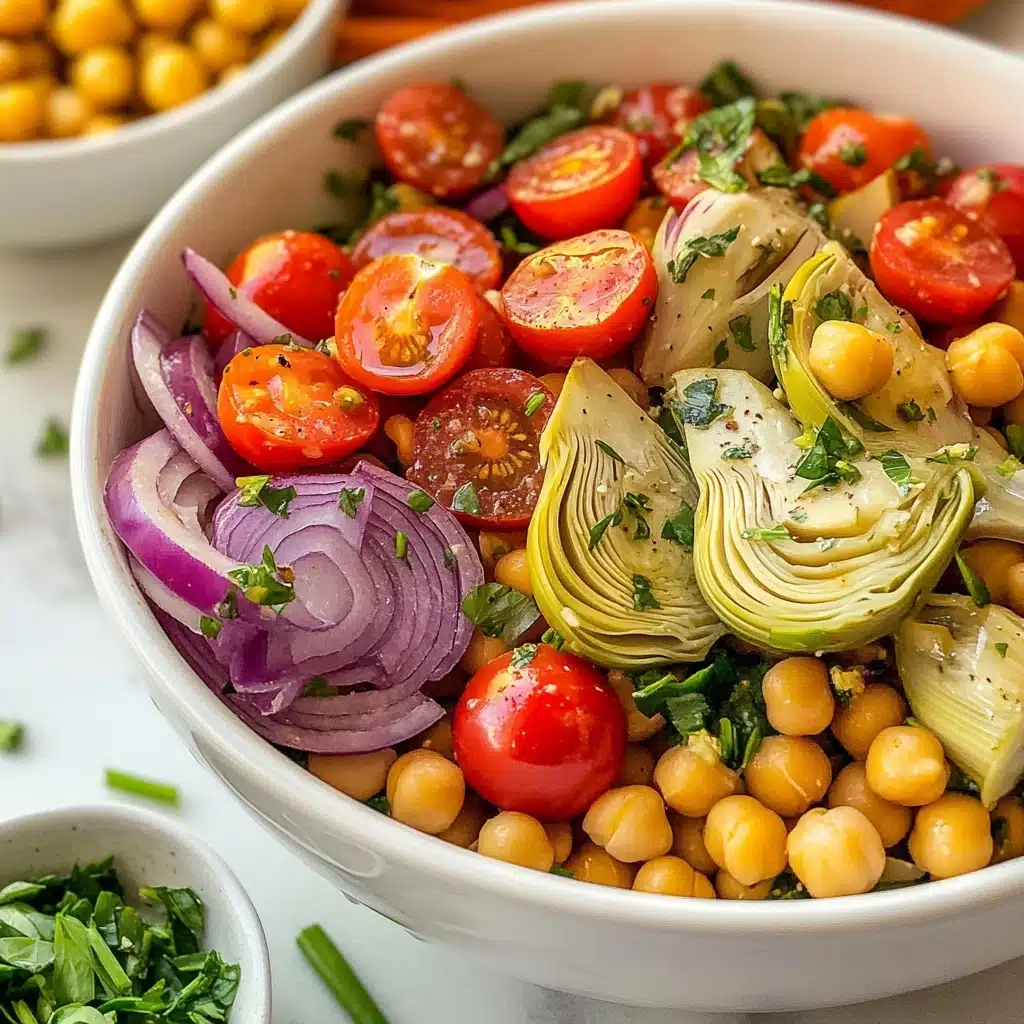 Tuscan Artichoke Tomato Salad Recipe - Recipe Image