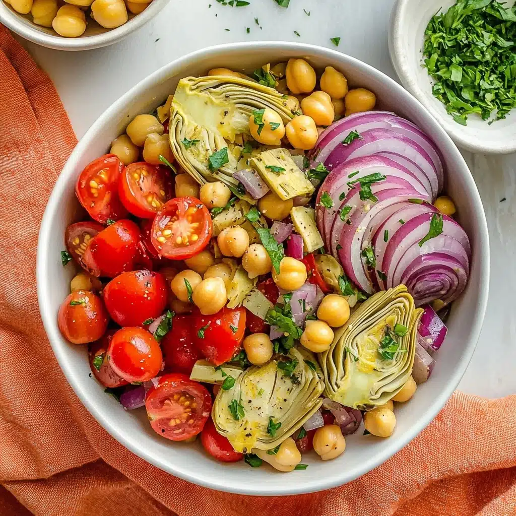 Tuscan Artichoke Tomato Salad Recipe - Recipe Image
