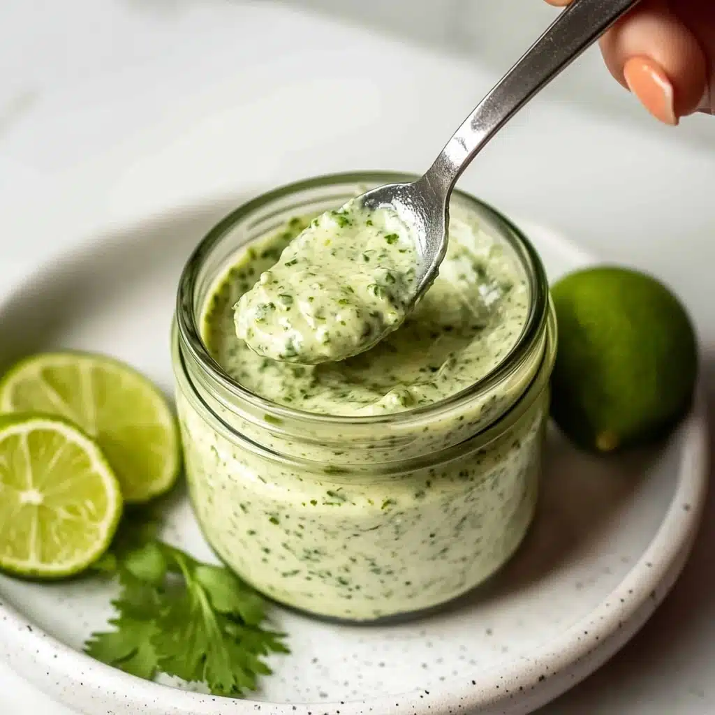 Creamy Garlic Lime Cilantro Sauce Recipe - Recipe Image