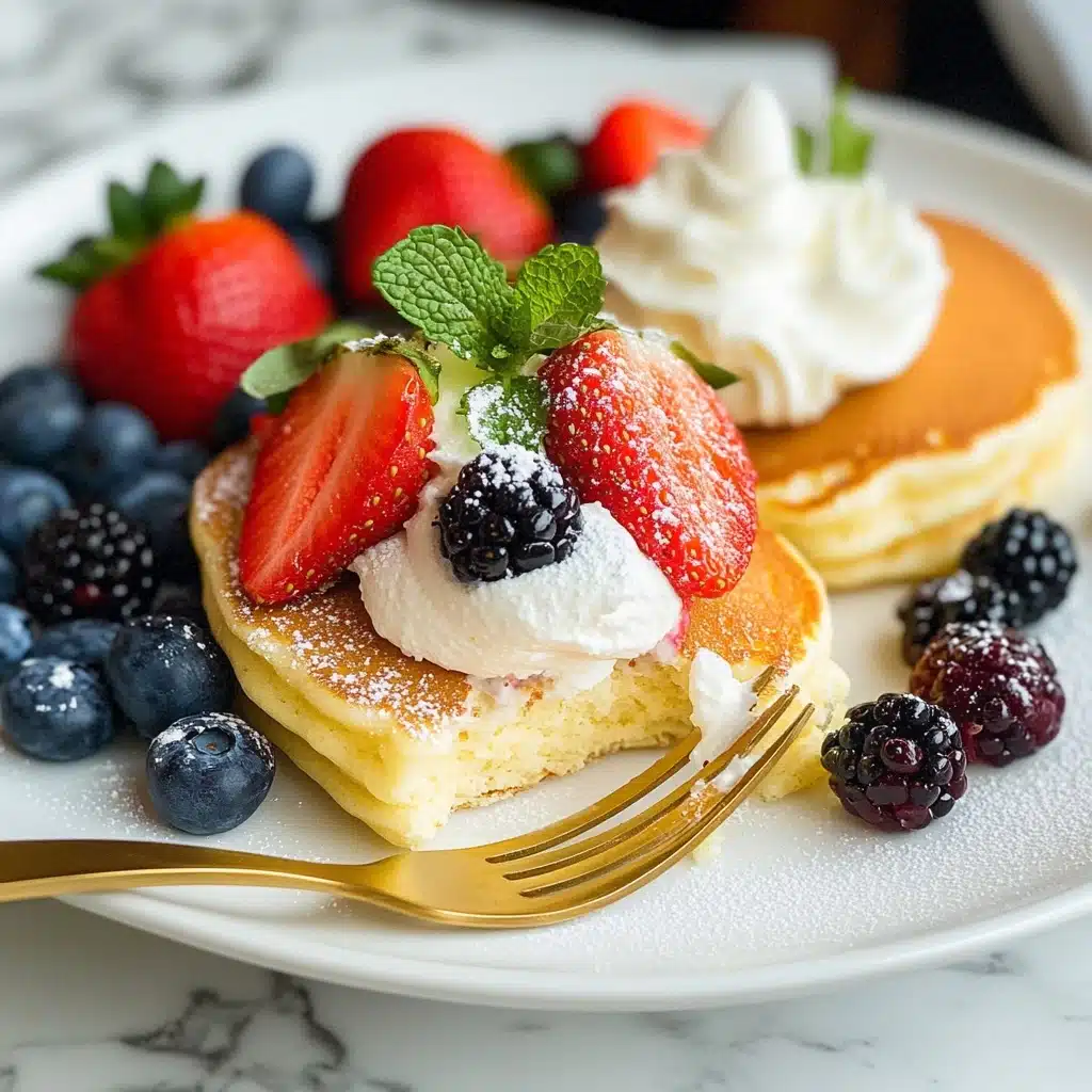 Fluffy Japanese Soufflé Pancakes Recipe - Recipe Image