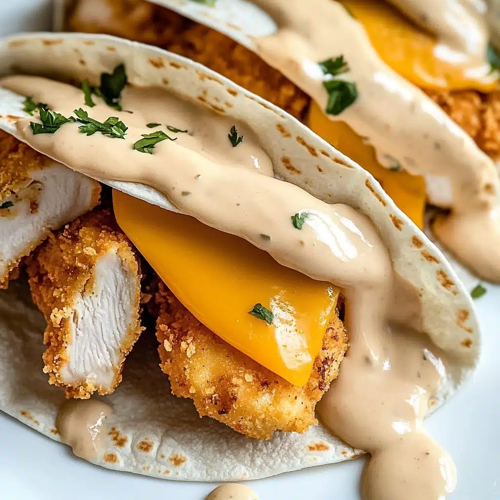 Cheesy Garlic Chicken Wraps Recipe - Recipe Image