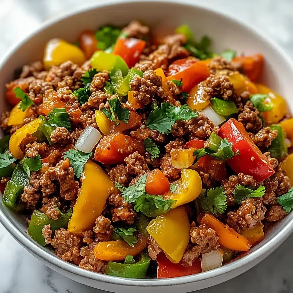 Ground Turkey and Peppers Stir-Fry Recipe - Recipe Image