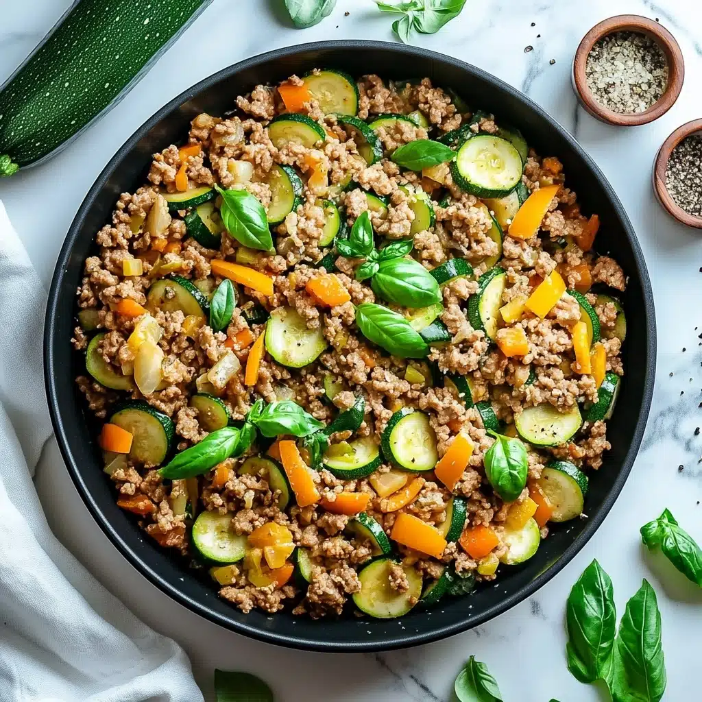 Ground Turkey and Zucchini Skillet Recipe - Recipe Image
