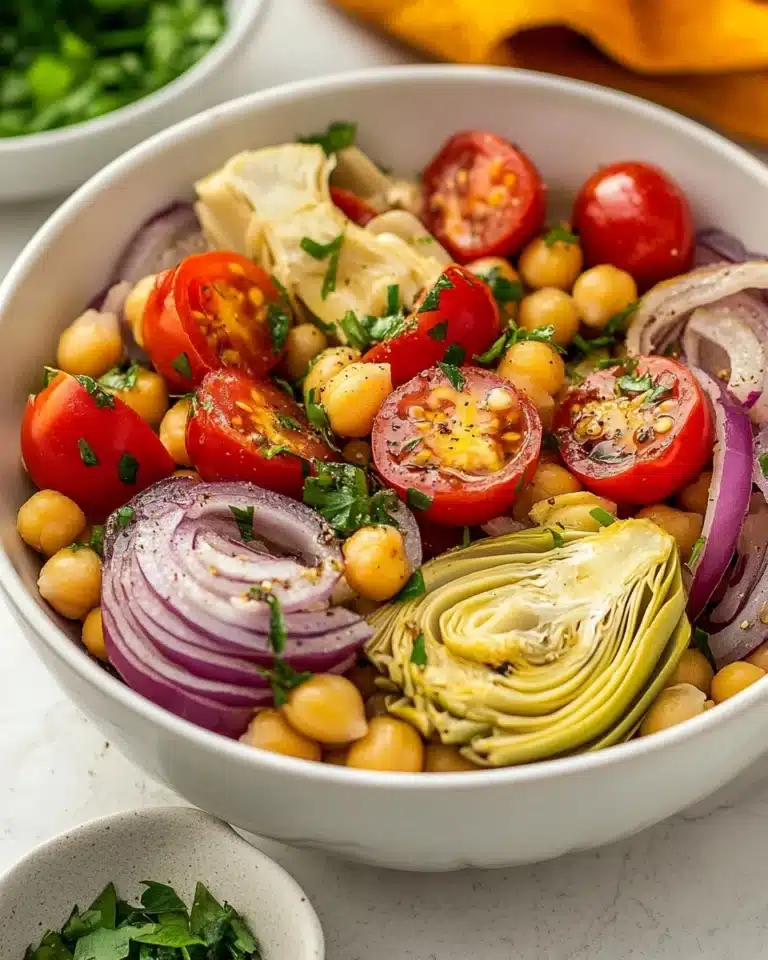 Tuscan Artichoke Tomato Salad Recipe