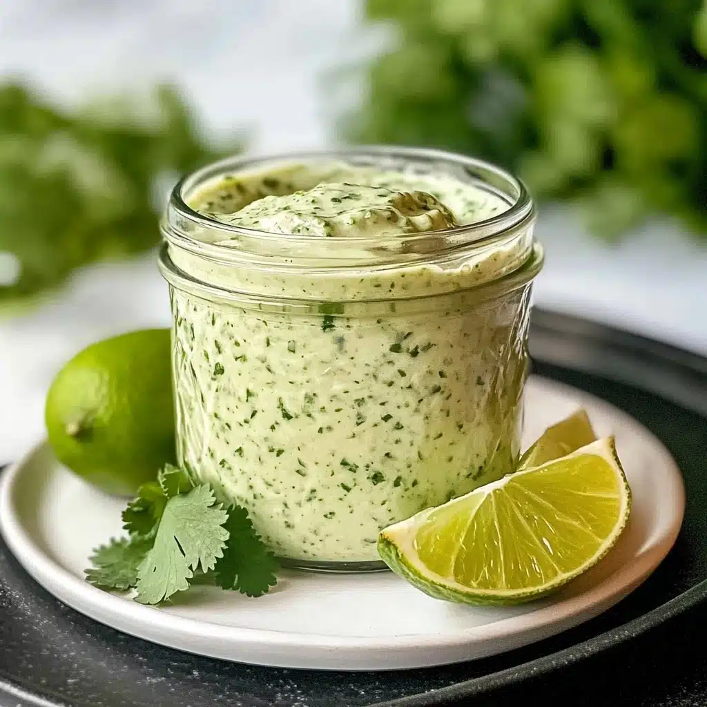 Creamy Garlic Lime Cilantro Sauce Recipe - Recipe Image