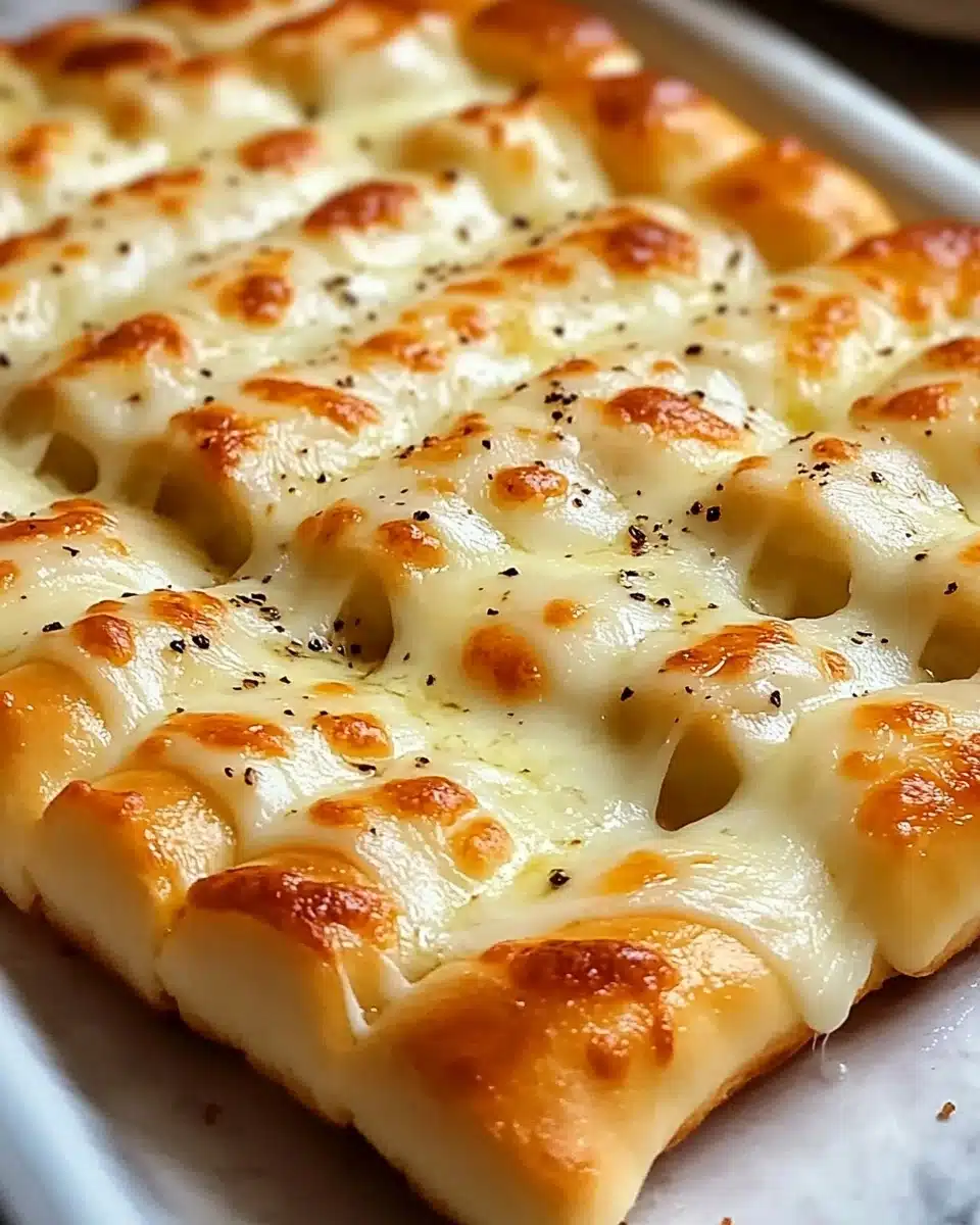 Homemade Cheesy Breadsticks Recipe