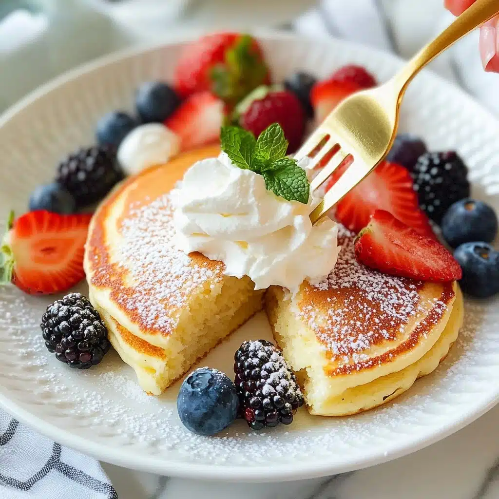 Fluffy Japanese Soufflé Pancakes Recipe - Recipe Image