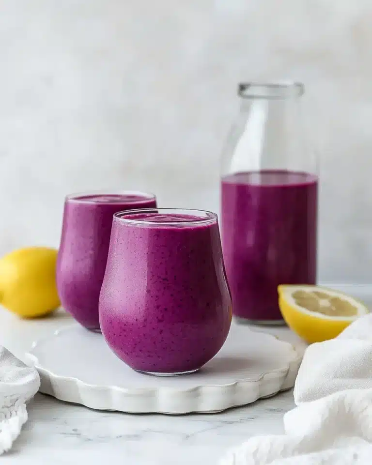 Lemon Blueberry Avocado Smoothie Recipe