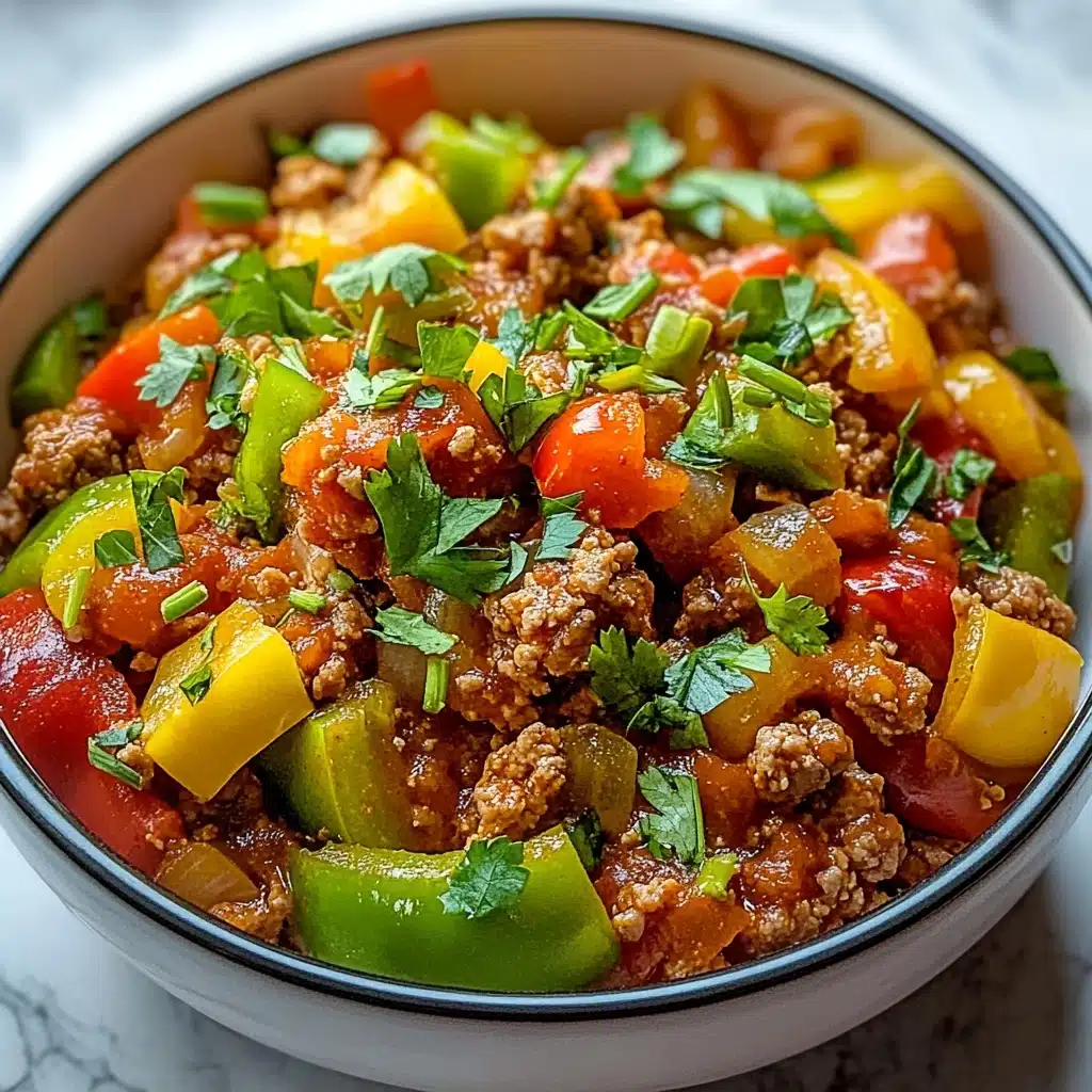 Ground Turkey and Peppers Stir-Fry Recipe - Recipe Image