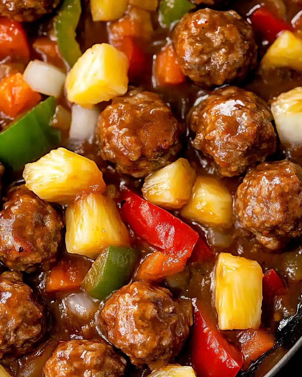 Sweet And Sour Meatballs Recipe - Recipe Image