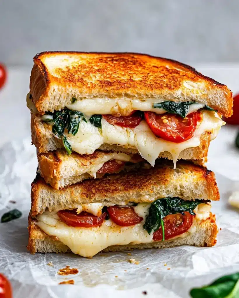Feta Grilled Cheese Sandwich with Spinach Recipe