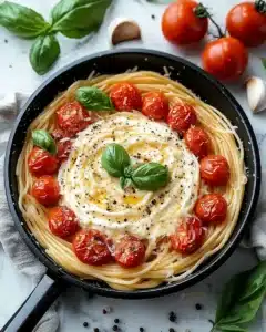 Roasted Tomato and Garlic Ricotta Pasta Recipe