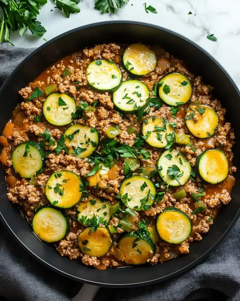 Ground Turkey and Zucchini Skillet Recipe