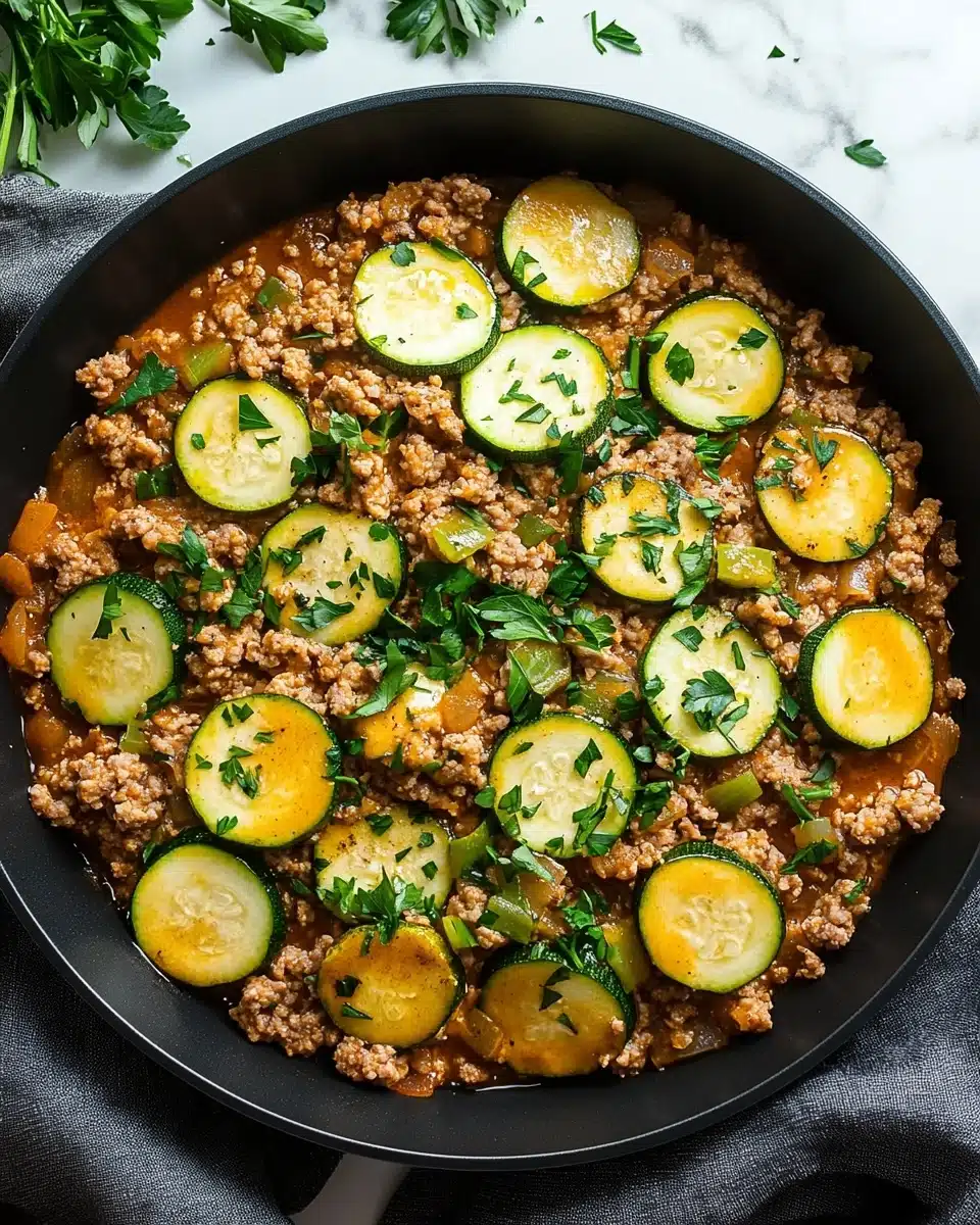 Ground Turkey and Zucchini Skillet Recipe