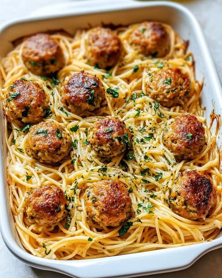 Greek Chicken Meatballs with Lemon Orzo Recipe