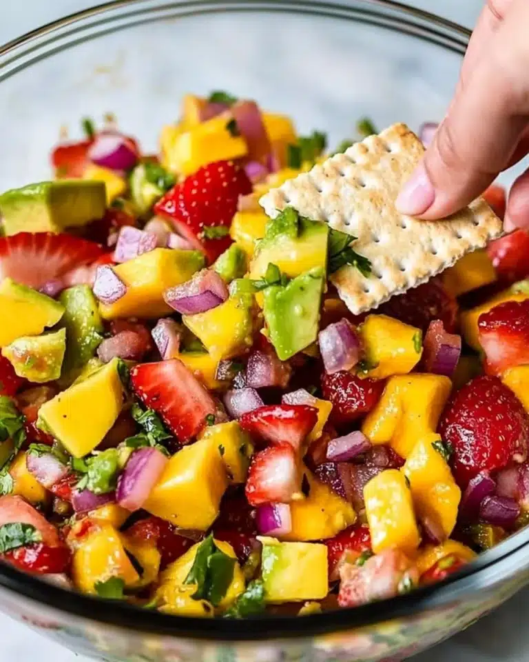 Avocado Strawberry Mango Salsa Recipe
