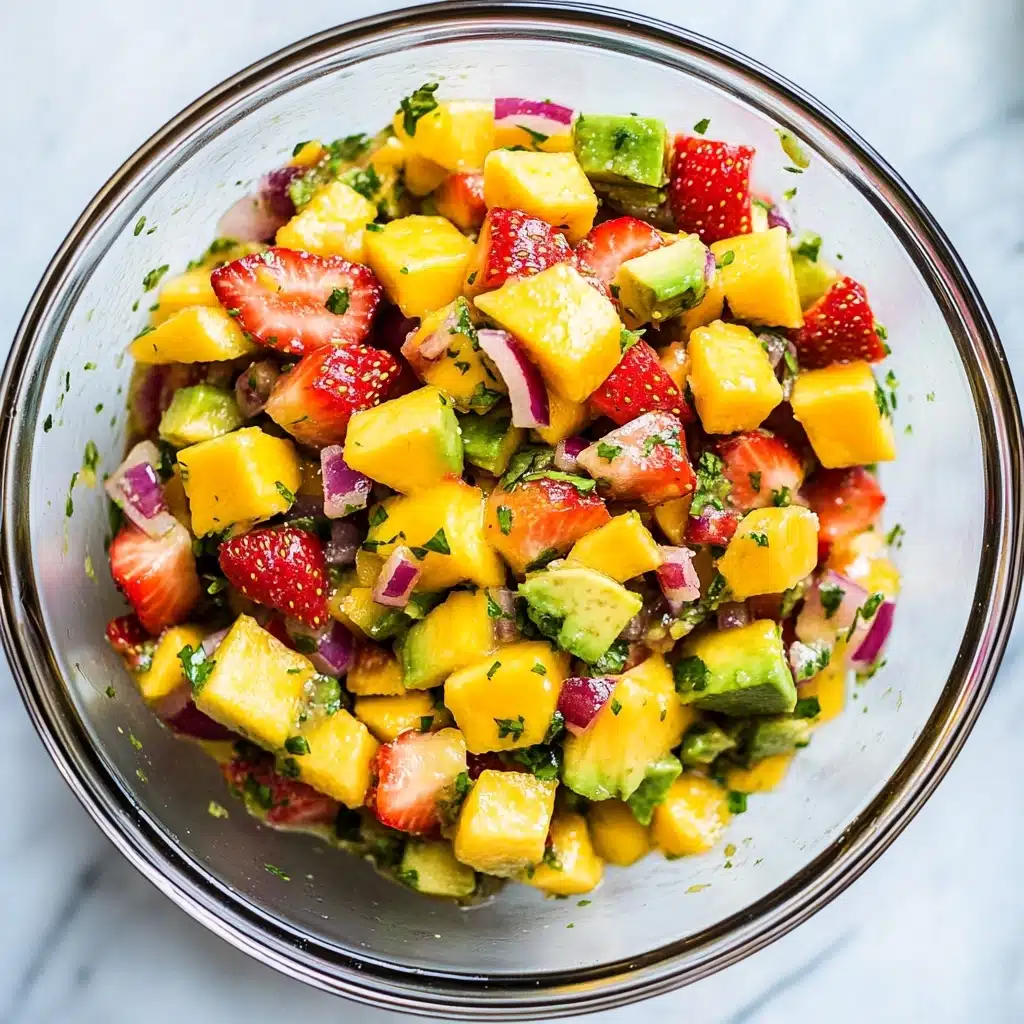 Avocado Strawberry Mango Salsa Recipe - Recipe Image