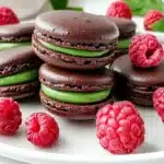 Dark Chocolate Raspberry Macarons Recipe