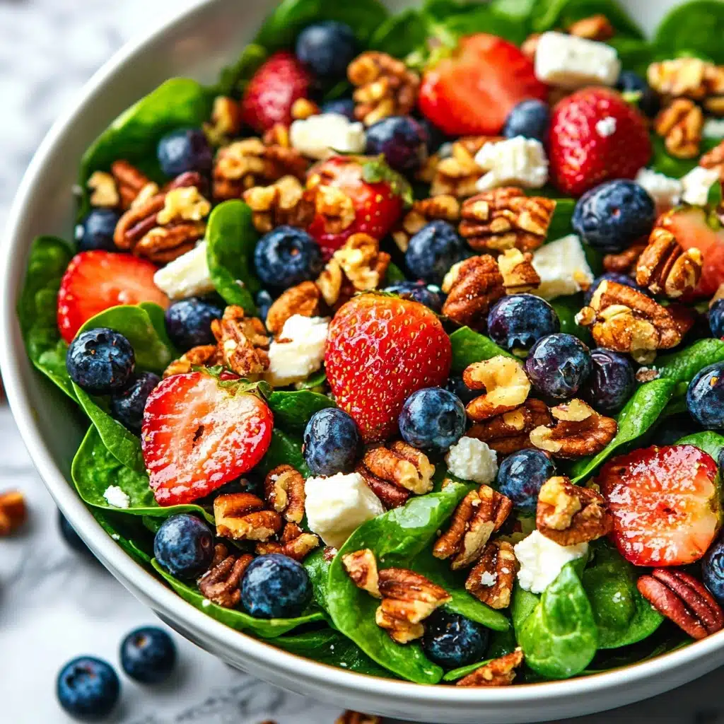 15-Minute Strawberry Spinach Salad Recipe - Recipe Image