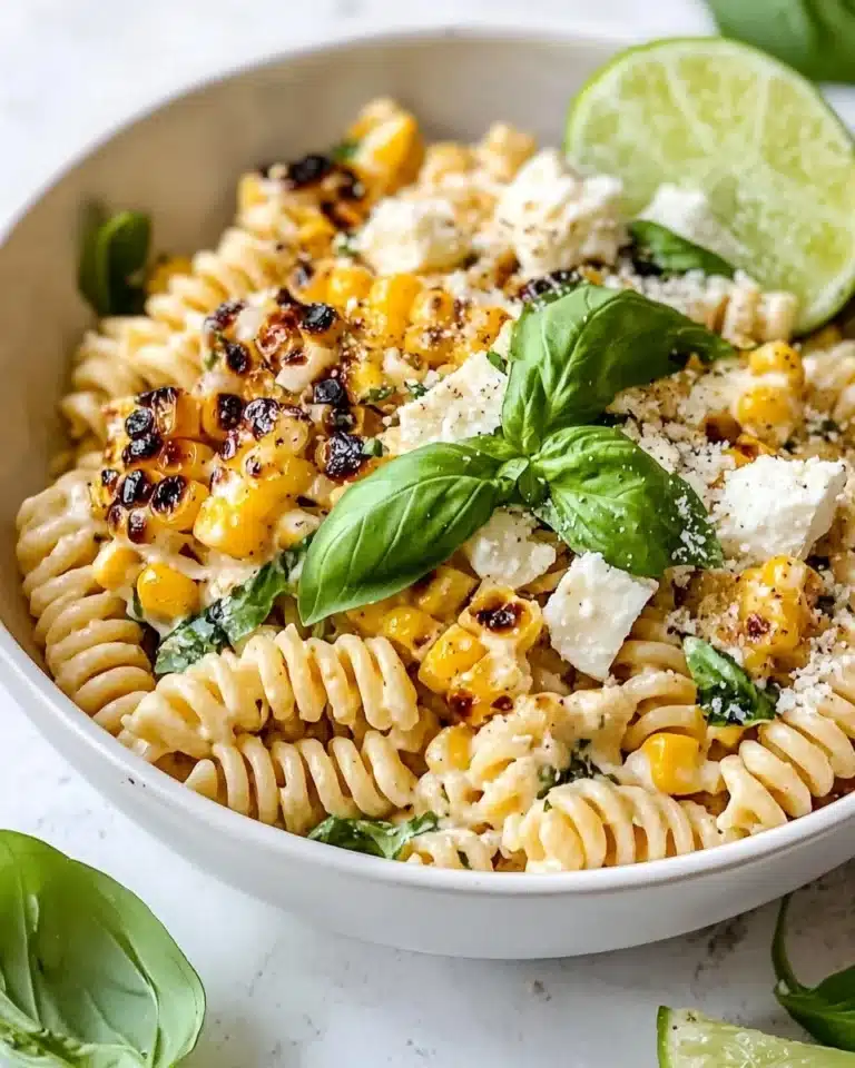 Creamy Street Corn Pasta Salad Recipe