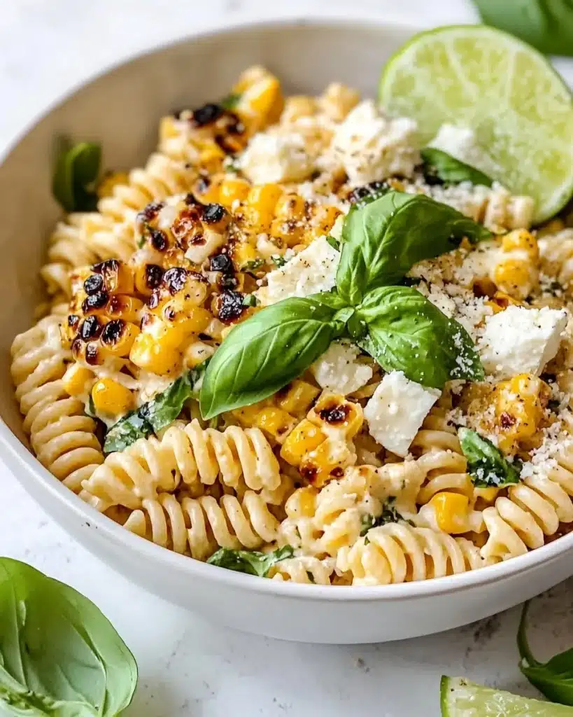 Creamy Street Corn Pasta Salad Recipe
