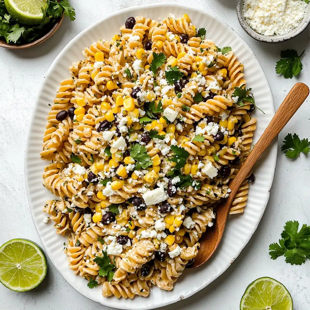 Creamy Street Corn Pasta Salad Recipe - Recipe Image