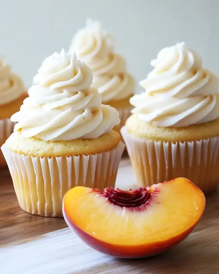 Honey Peach Cream Cheese Cupcakes Recipe