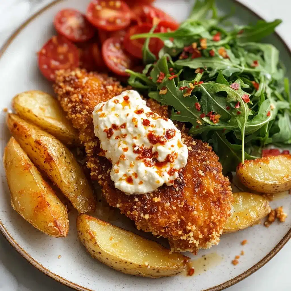 Crispy Hot Honey Feta Chicken Recipe - Recipe Image