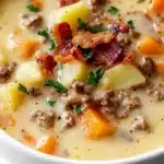 Easy Cheeseburger Soup Recipe