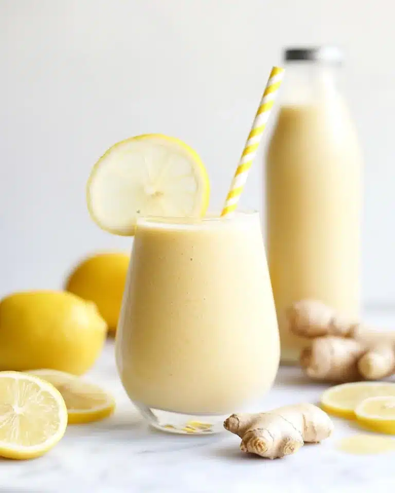 Fresh Lemon Ginger Detoxifying Smoothie Recipe