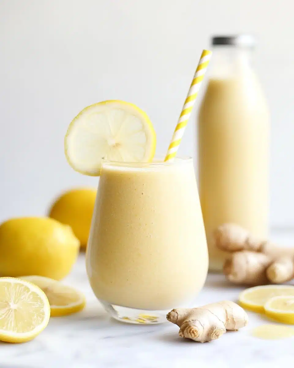Fresh Lemon Ginger Detoxifying Smoothie Recipe