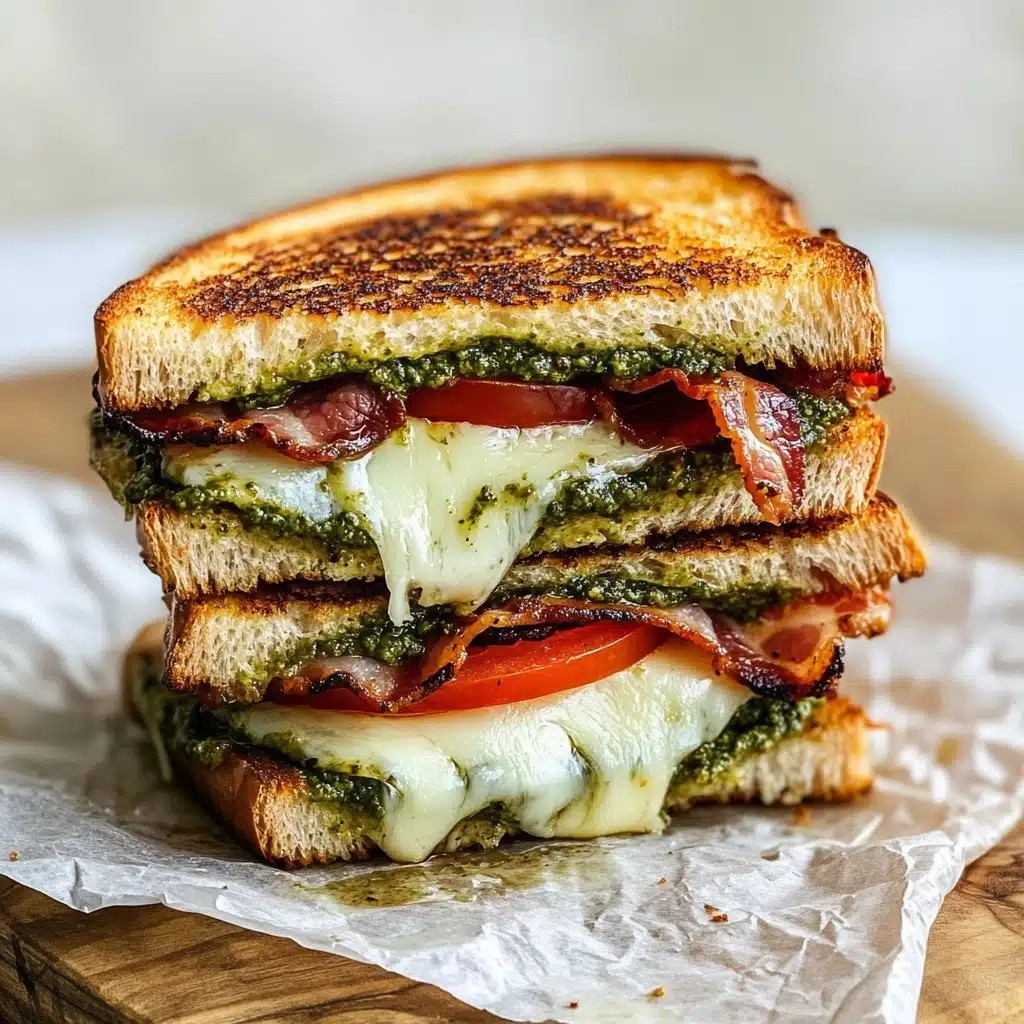 Pesto Grilled Cheese Sandwich Recipe - Recipe Image