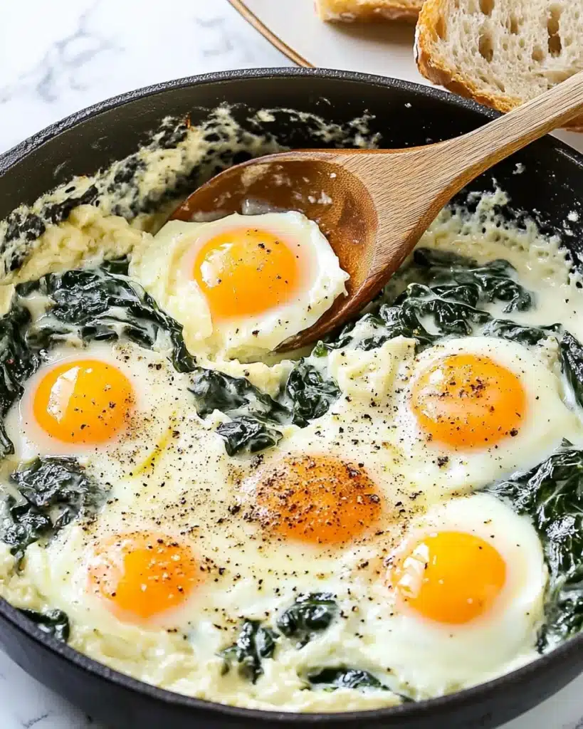 Baked Eggs Florentine Recipe
