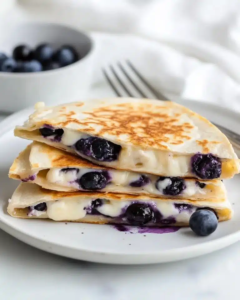 Blueberry Breakfast Quesadilla Recipe