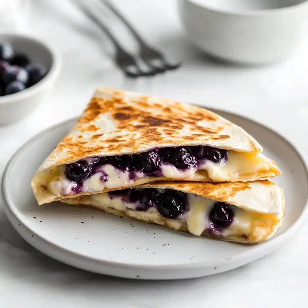 Blueberry Breakfast Quesadilla Recipe - Recipe Image