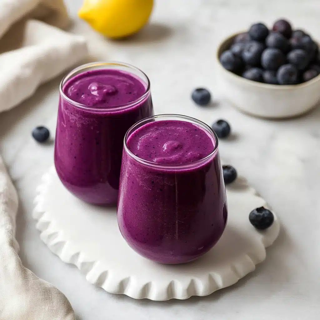 Lemon Blueberry Avocado Smoothie Recipe - Recipe Image