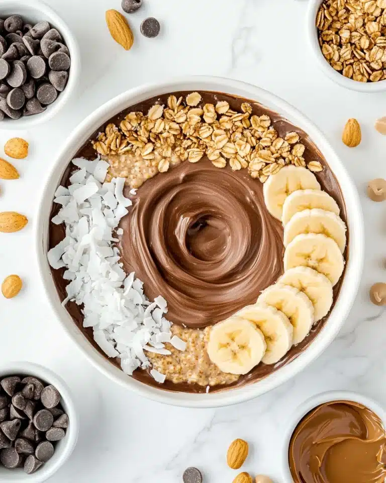Chocolate Peanut Butter Smoothie Bowl Recipe