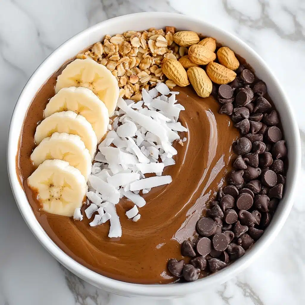 Chocolate Peanut Butter Smoothie Bowl Recipe - Recipe Image