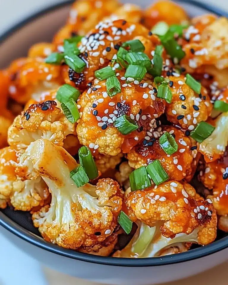 Sweet and Spicy Baked Cauliflower Recipe