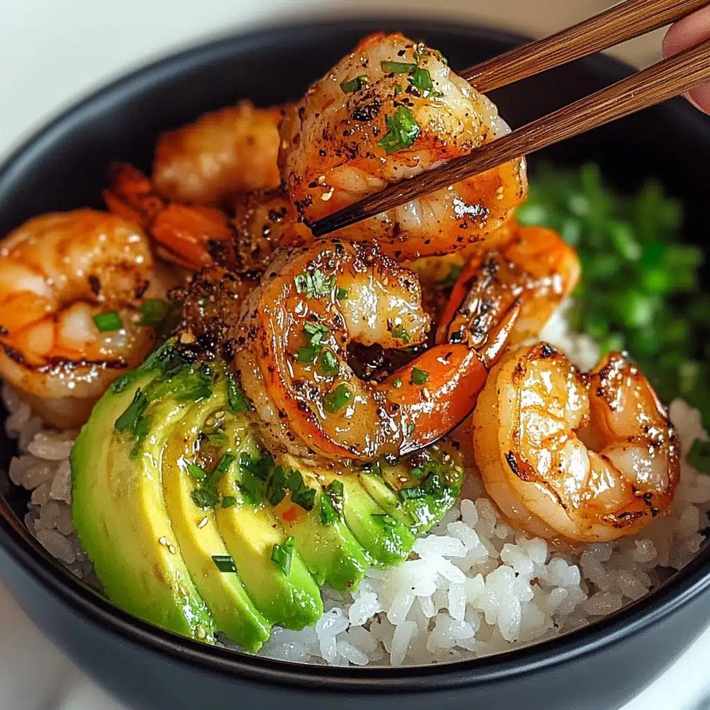 Spicy Shrimp and Avocado Rice Bowl Recipe - Recipe Image