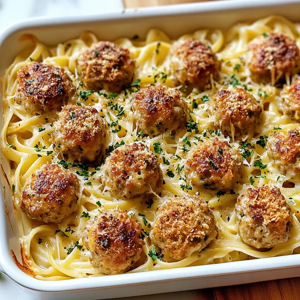 Greek Chicken Meatballs with Lemon Orzo Recipe - Recipe Image