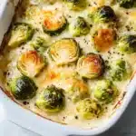 Garlicky Creamy Brussels Sprouts Au Gratin Recipe