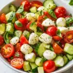 Tomato Cucumber Mozzarella Salad Recipe