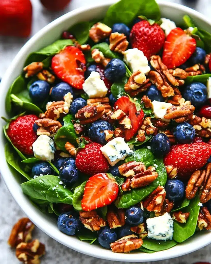15-Minute Strawberry Spinach Salad Recipe