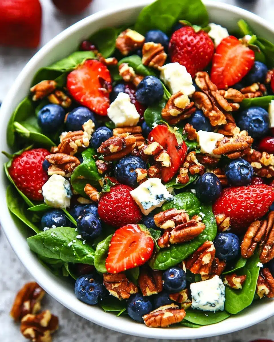 15-Minute Strawberry Spinach Salad Recipe