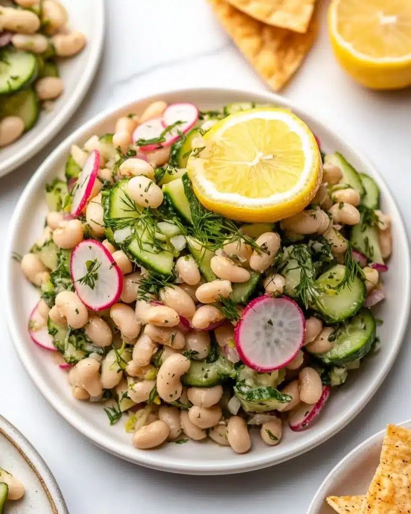 Dilly White Bean Cucumber Salad Recipe