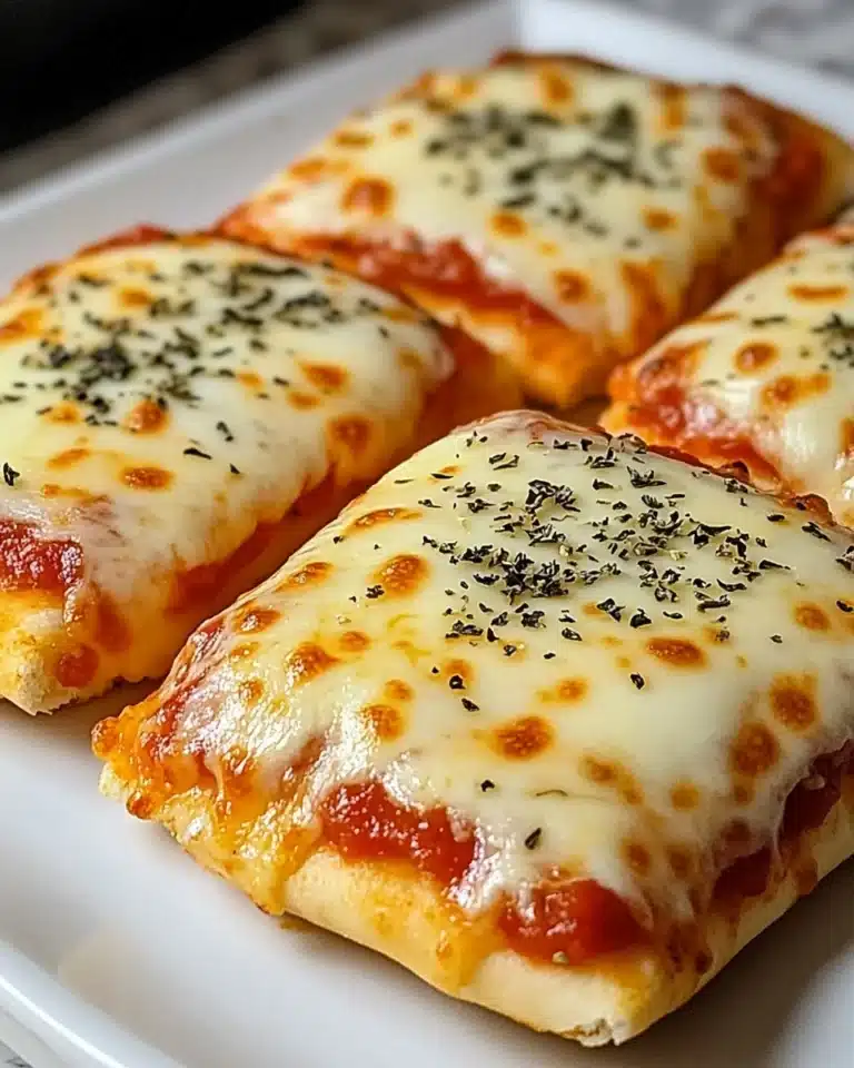 Homemade Easy Cheesy Pizza Pockets Recipe