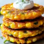 Cheesy Corn Fritters Recipe